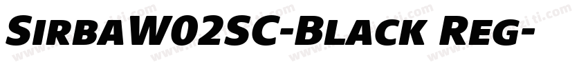 SirbaW02SC-Black Reg字体转换